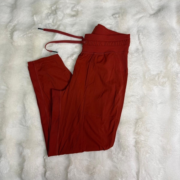 lululemon athletica Pants - Lululemon Athletica Red Track Pants
